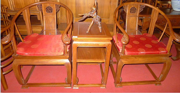 鲁木匠  实木仿古古典组合椅子