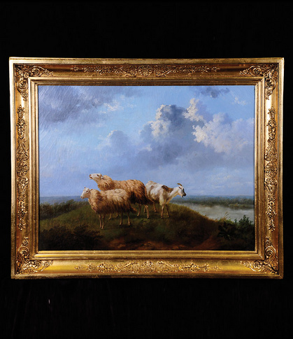 Western antique oil painting