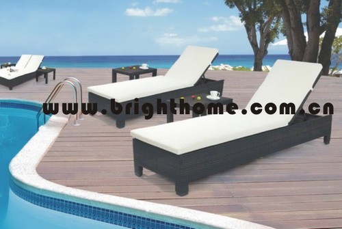 Wicker Outdoor Lounge Set / Beach Chair / Daybed (BG-MT11)