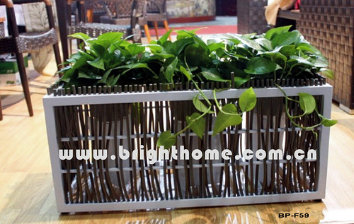 BP-F59 aluminum flower pot outdoor decoration fence