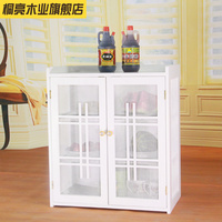 簡易透氣碗柜碗櫥放碗柜宜家餐邊柜實木現(xiàn)代簡約整體廚房多功能