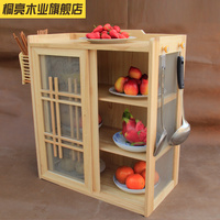放碗柜現(xiàn)代簡(jiǎn)約宜家象牙白歐式餐邊柜廚房家具簡(jiǎn)易廚房柜碗櫥