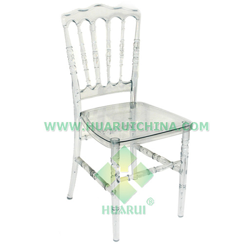 Crystal clear acrylic transparent napoleon chair