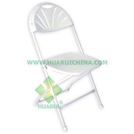 Fan back cheap plastic folding chairs