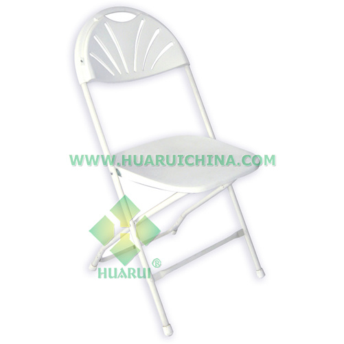 Fan back cheap plastic folding chairs