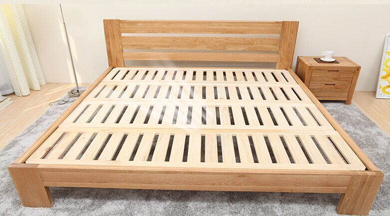 mordern solid wood platform bed