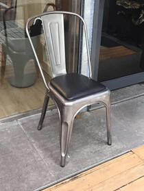 PU Leather Seat Metal Dining Room Chair