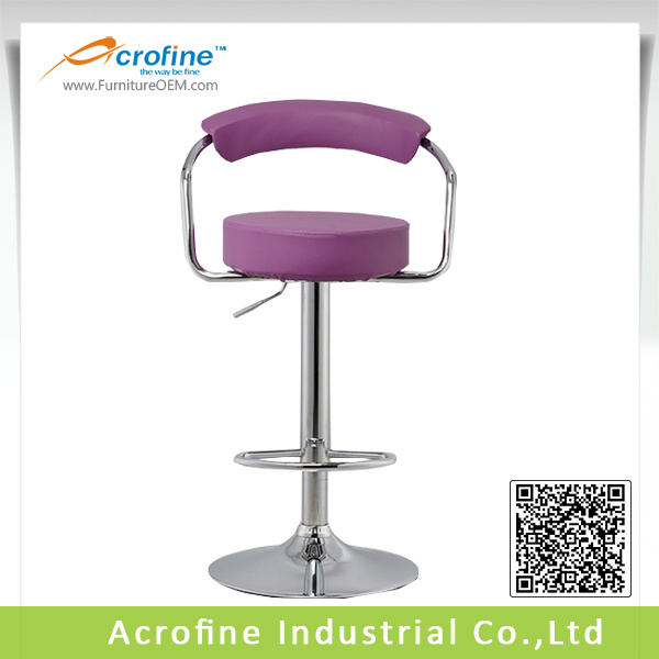 Acrofine wholesales revolving cheap bar stool ABS-1331 purple