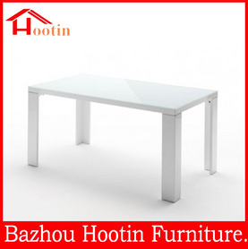 wholesale economic white mdf imported dining table桌