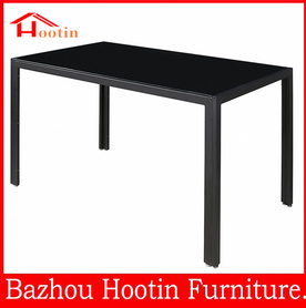 modern design popular style hot sale tempered glass dining table桌