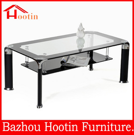 2015 hot sale new design luxury glass coffee table