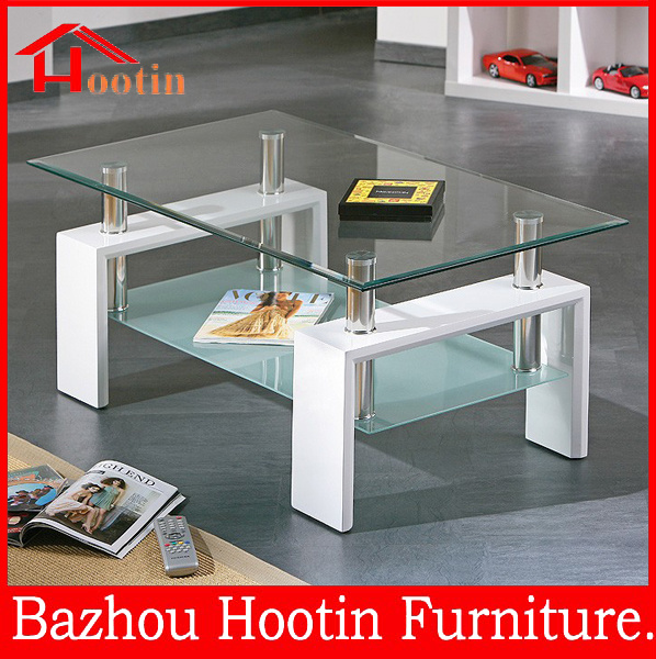 simple design hot sale modern glass high gloss coffee table