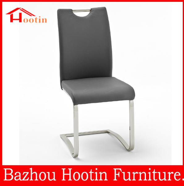 hot sale modern leather and chrome low price dining chair