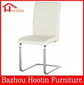 wholesale cheap most comfortable modern PU and chrome dining chair椅