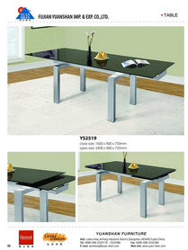 YS2519 EXTENSION DINING TABLE餐桌