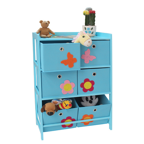 Bamboo storage rack for children's toys hx5-5235