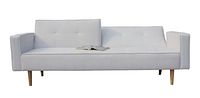 Modern White Minimalist Two-seater Sofa
