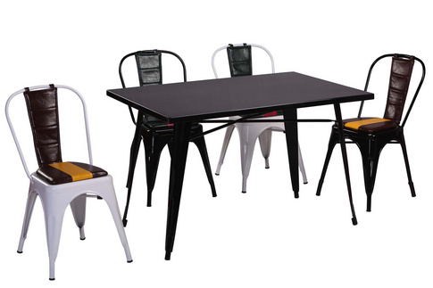 Fashion iron dining table and chair