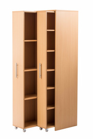 Modern wooden bookshelf