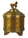 美式进口铜装饰罐 复古家居工艺品摆件 欧式家居饰品储物罐
