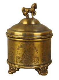 美式进口铜装饰罐 复古家居工艺品摆件 欧式家居饰品储物罐