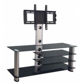 Tempered glass flat screen corner tv stands design DG007