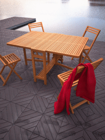 SLAT drop-leaf Table