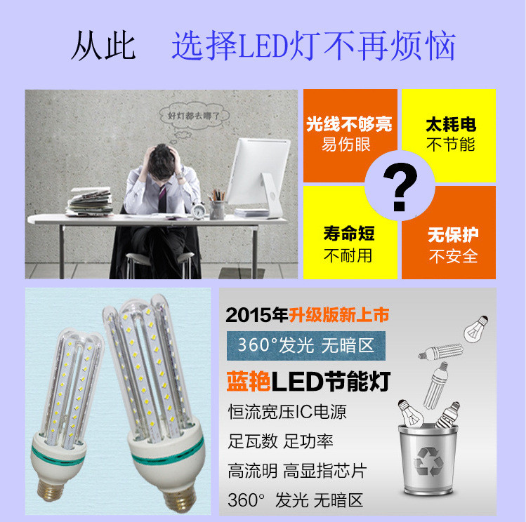 LED玉米灯2U-16珠	