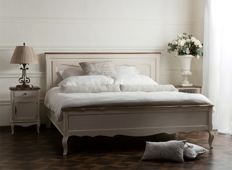 Simple European Style Double Bed