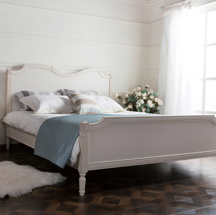 Simple European Style Double Bed