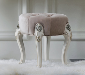 Simple European Style Hand-carved Dressing Stool