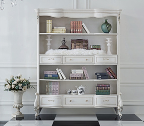 Simple European Style Hand-carved Bookcase