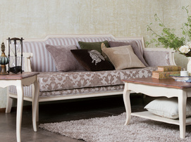 French Country Style Retro Three-seater Sofa