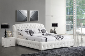 SL311 Modern American Style White Double Bed
