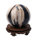 木化石风水球