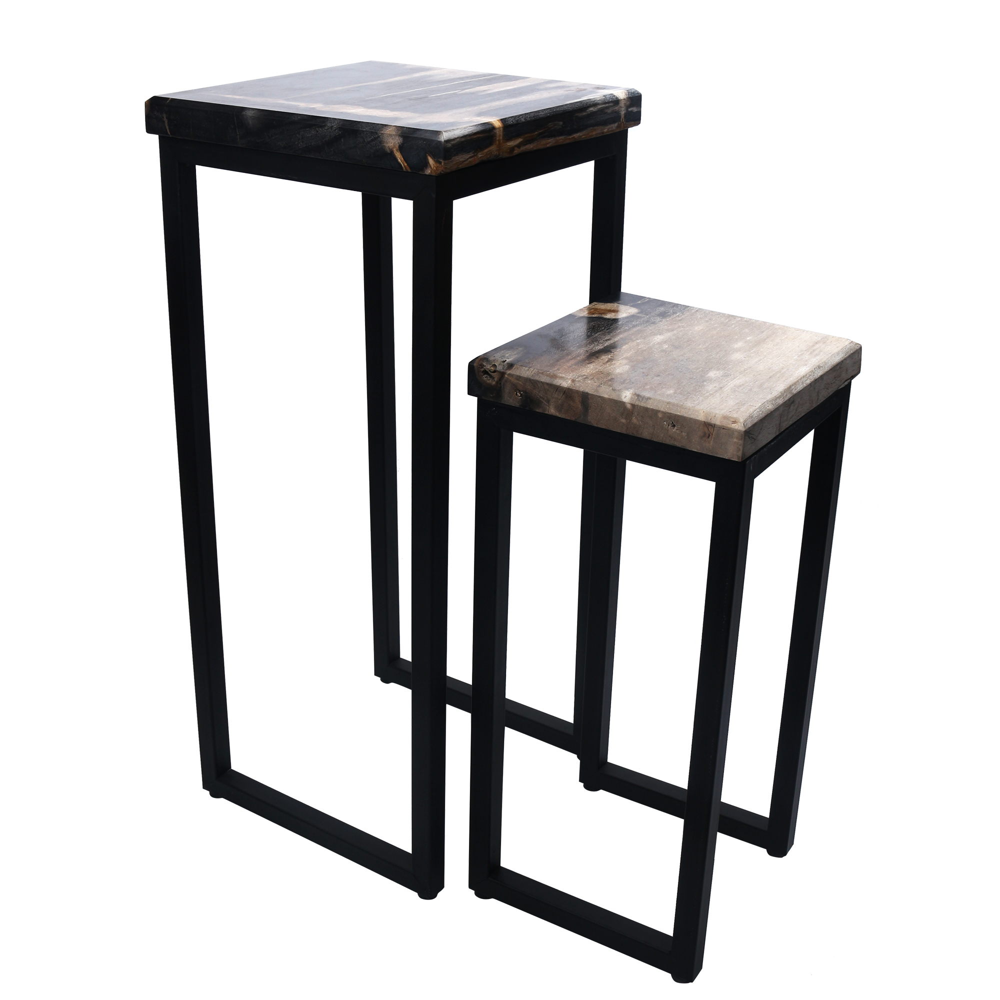 木化石边几/展示台