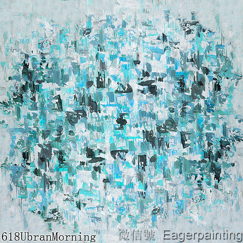 Abstract handmade oil painting