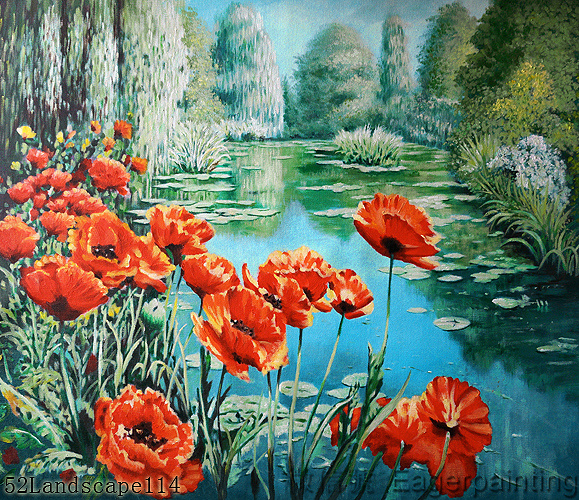 Modern landscape handmade oil painting