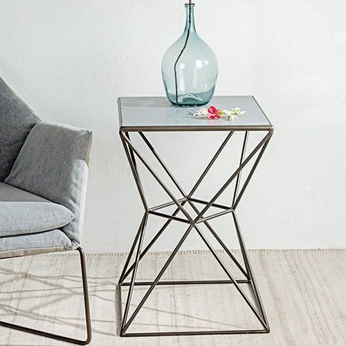 Simple cement board countertop square tabl