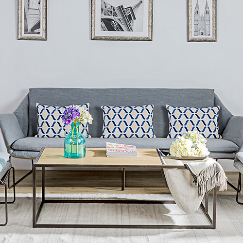 Export Nordic style French countryside LOFT style iron coffee table, tea table, cloth bag tea table, simple design