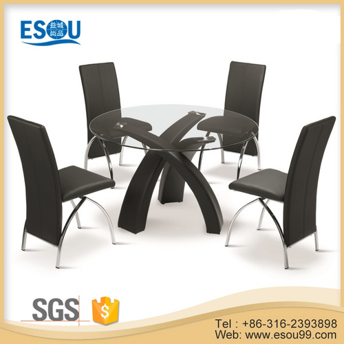 Glass Round Dining Table
