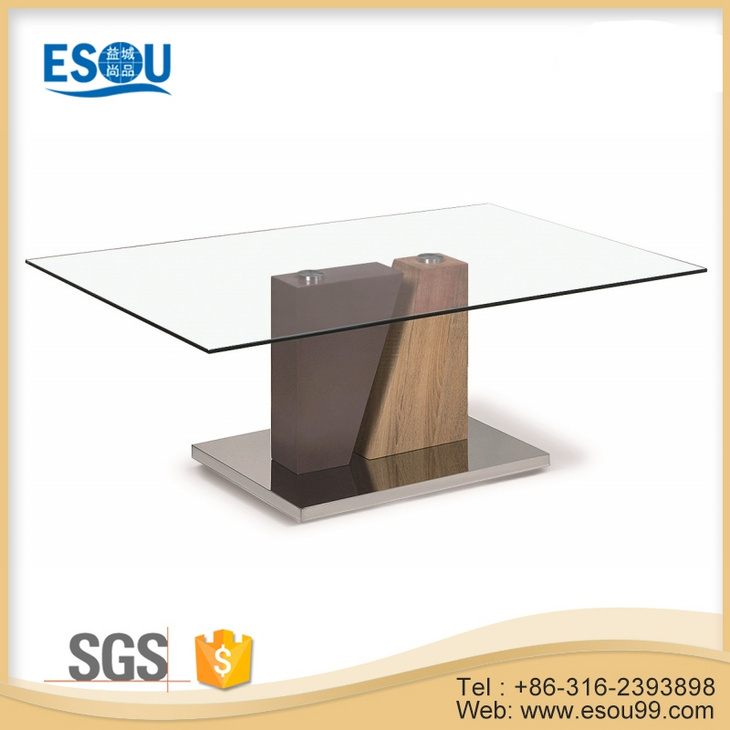 Tempered Glass Top Modern Dining Table
