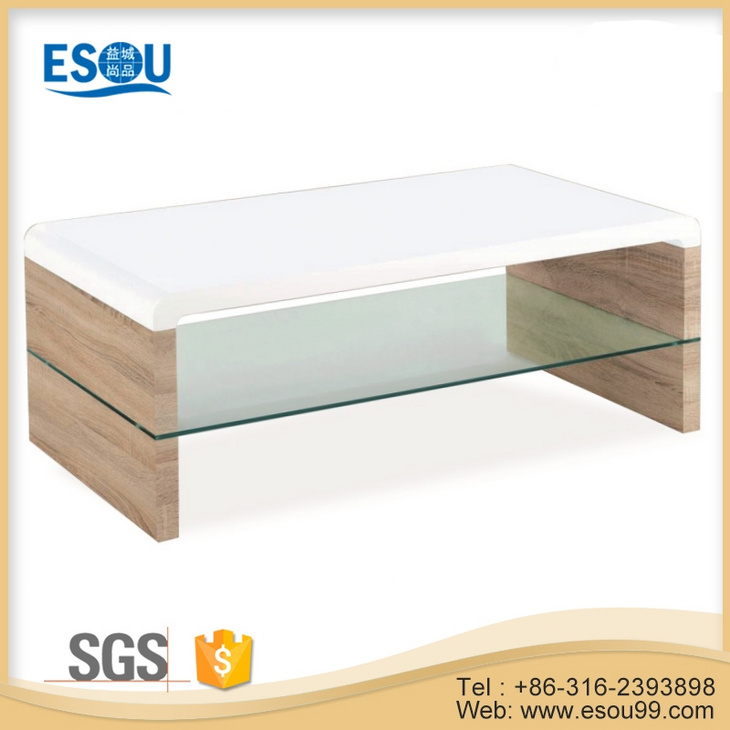 High Gloss MDF Wooden Coffee Table