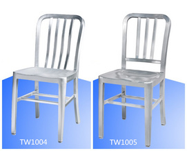 Outdoor furniture navy aluminum metal chair TW1004