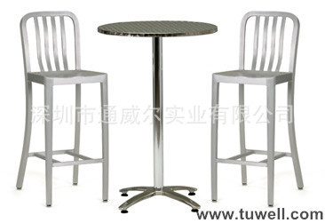 海军椅高吧navy barstool铝合金椅餐椅时尚创意户外椅TW1004-L