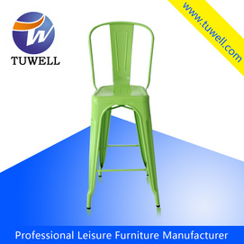 Tolix barstool iron high back bar stool TW8001-L
