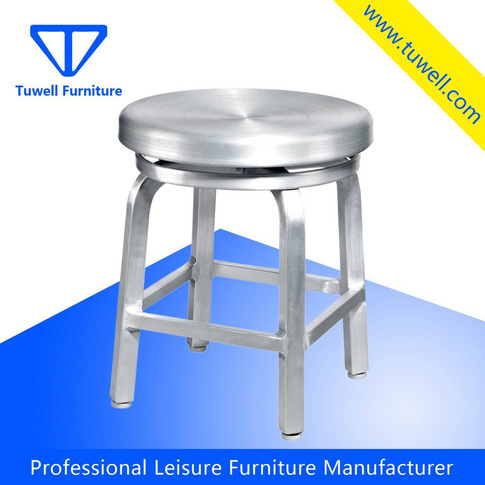 Navy chair stool navy barstool aluminum alloy metal high bar chair TW1009
