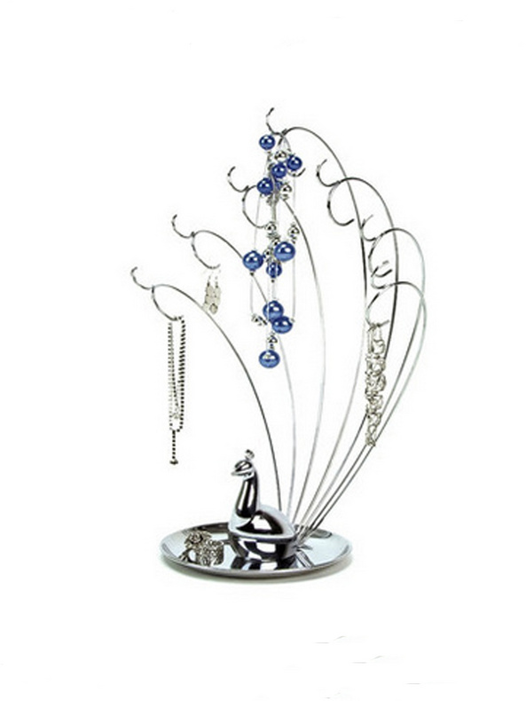 Fashion Simple Jewelry Storage---Peacock jewelry tree