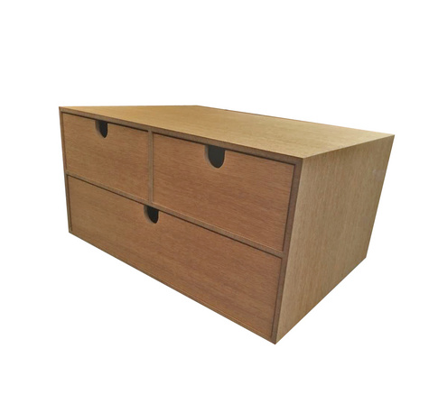 Three drawer storage box
