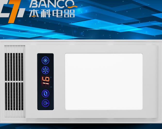 简约全铁双核集成吊顶浴霸灯